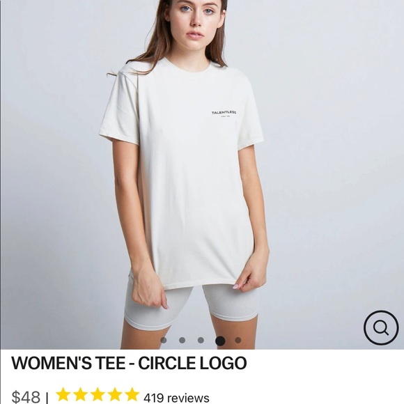 Talentless circle logo tee - small- worn once - Picture 2 of 3